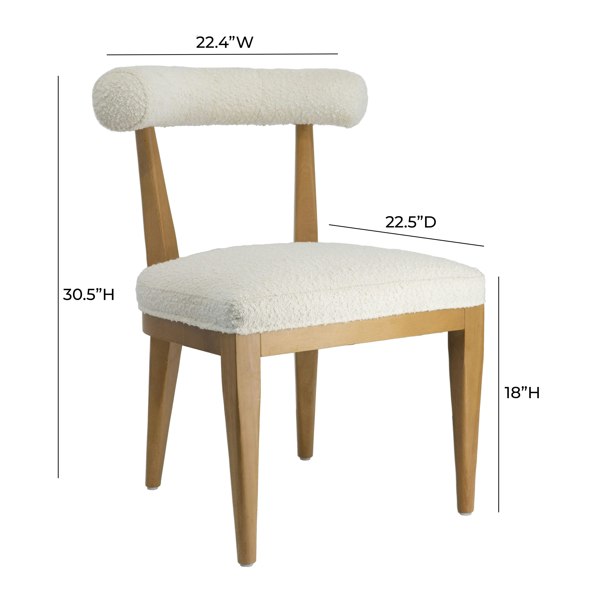 Furniture Edit Palla Cream Boucle Dining Chair