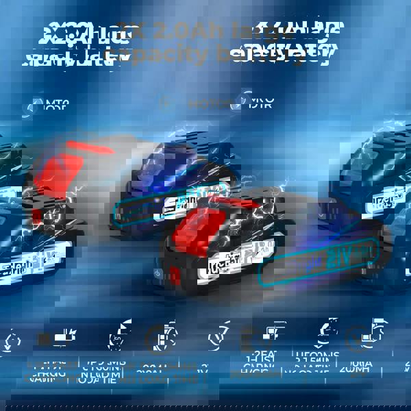 Traderight Cordless Car Polisher Buffer Sander Polishing Machine with 2 Battery