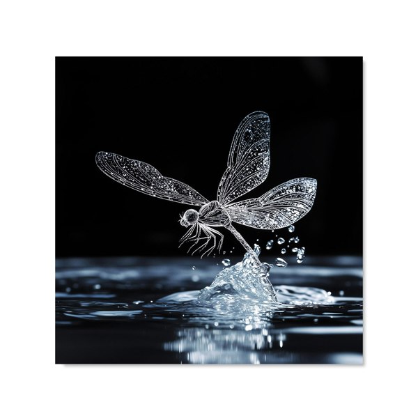 Warren Reed - Designer Glistening Dragonfly Lift-Off Kitchen Splashback