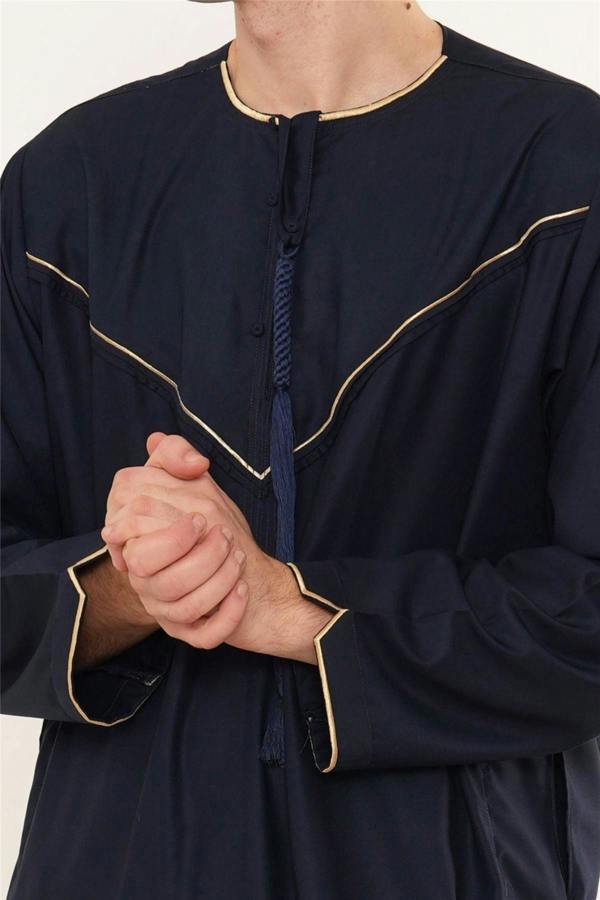 Infinity Leather Men's Ramadan Moroccan Jubba Robe Djellaba Eid Thobe - TT-007