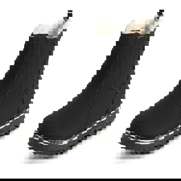 VIVA Polar Womens Chelsea Winter Boots - Faux Fur Lined Nubuck Ankle Boots