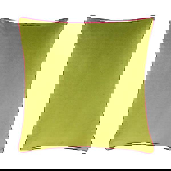 Furn Meridian Velvet Cushion Cover - Lime/Hot Pink - 