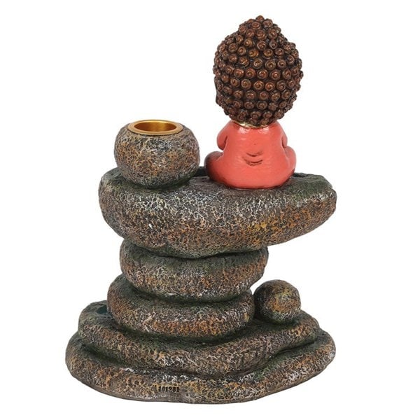 Serano Red Buddha and Rock Pond Backflow Incense Burner