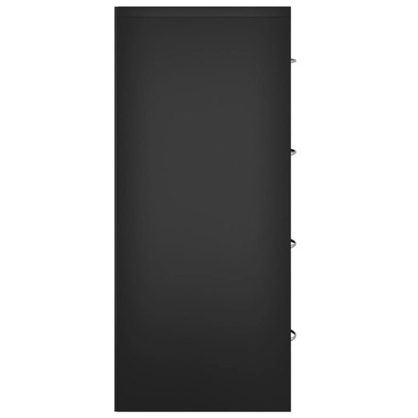 Berkfield Sideboard with 4 Drawers 60x30.5x71 cm Black