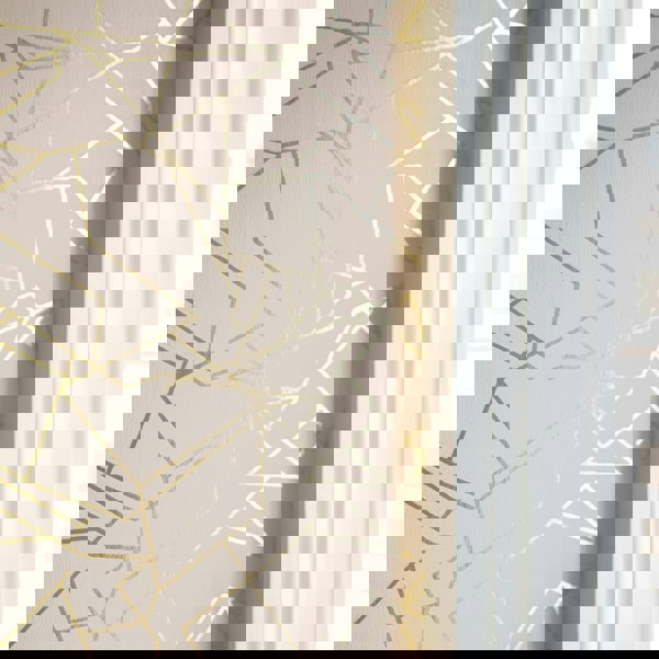 Angles gold / nude pink wallpaper