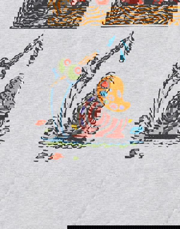 SpongeBob SquarePants Mens Grey Artistic Gary Hoodie