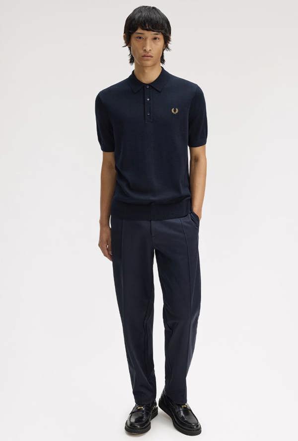 Fred Perry Long Staple Cotton Knitted Shirt