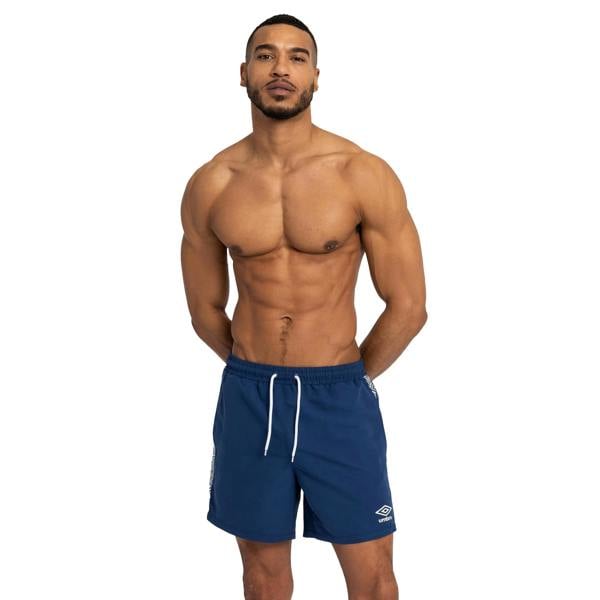 Umbro Mens Taped Swim Shorts - Navy - 