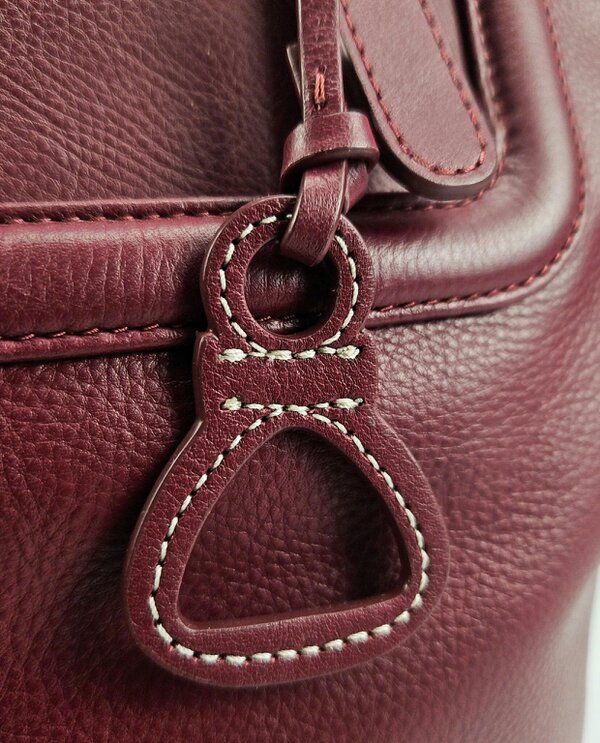 SADDLER Sienna Zip Top Tote Shopper Bag for Women - Handmade by Saddler