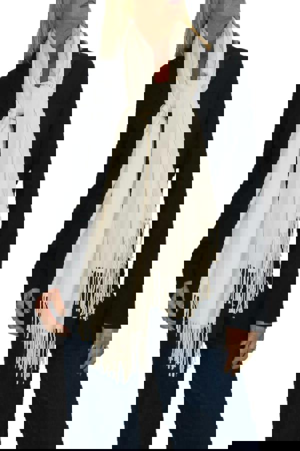 Paulo Due Wool Blend Pashmina Scarf Solid Colour