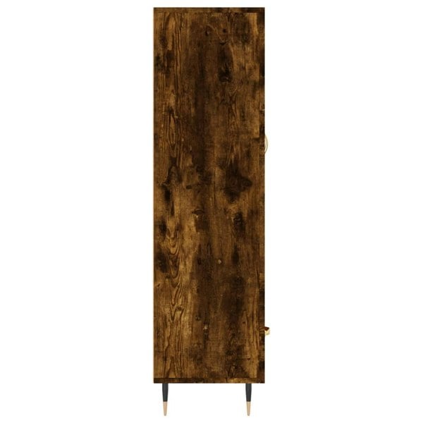 Berkfield Highboard Smoked Oak 69.5x31x115 cm Engineered Wood