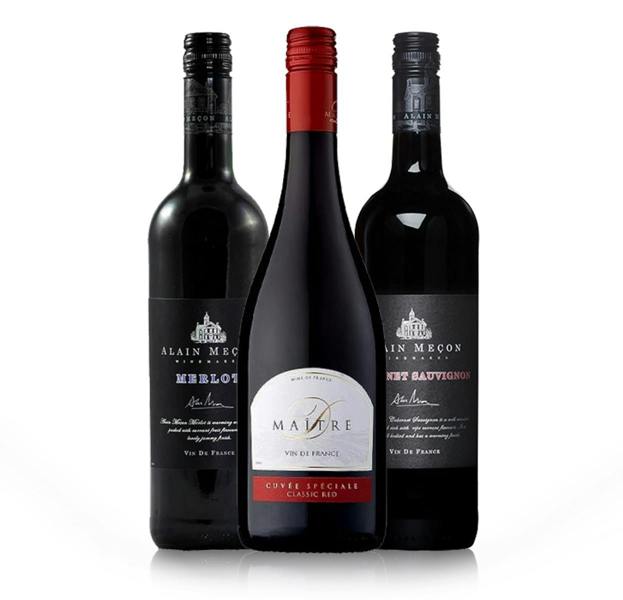 French Red Mixed 3 Bottle Case (3 x 750ml - 13%)