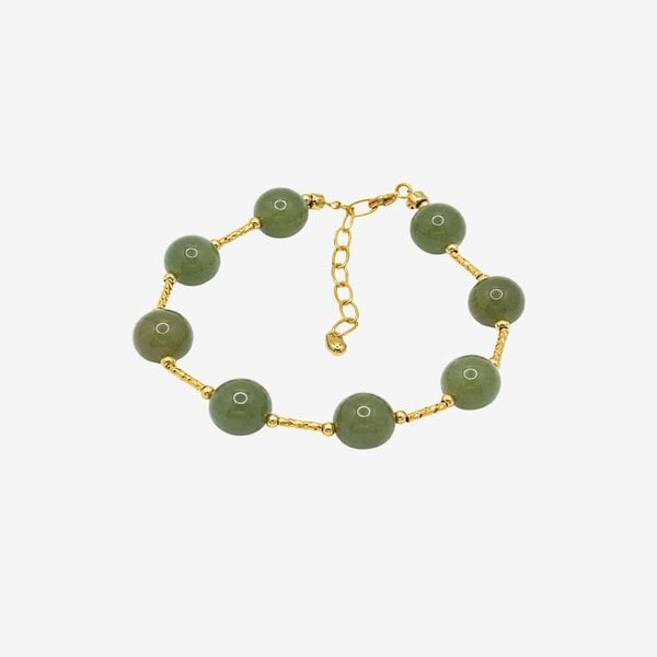 Uchi & Soto Enso Round Jade Bead Bracelet