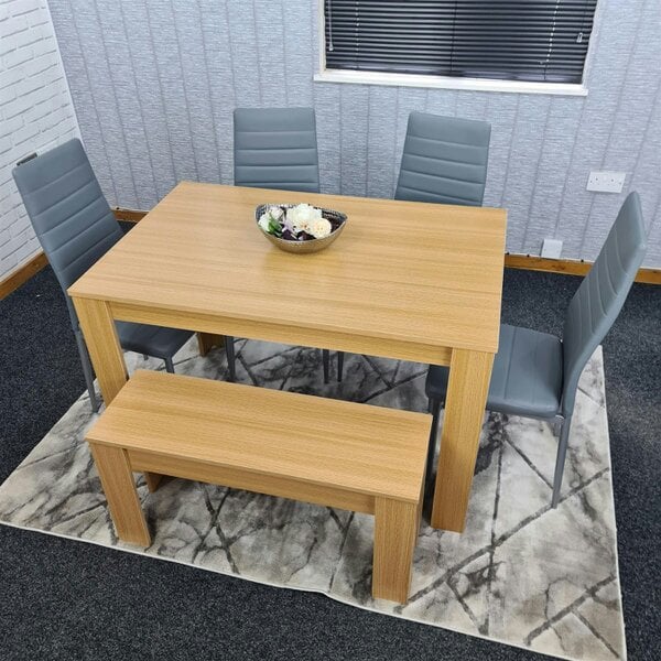 Kosy Koala Dining Table Set with 4 Chairs Dining Room and Kitchen table set of 4, and Benches