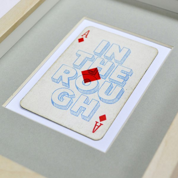 Hands & Hearts Diamond in the rough playing card print