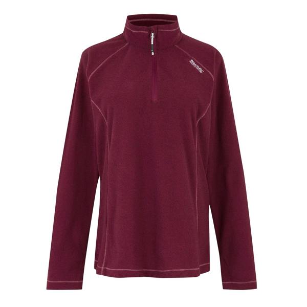 Regatta Great Outdoors Womens/Ladies Montes Half Zip Fleece Top - Dark Pimento - 