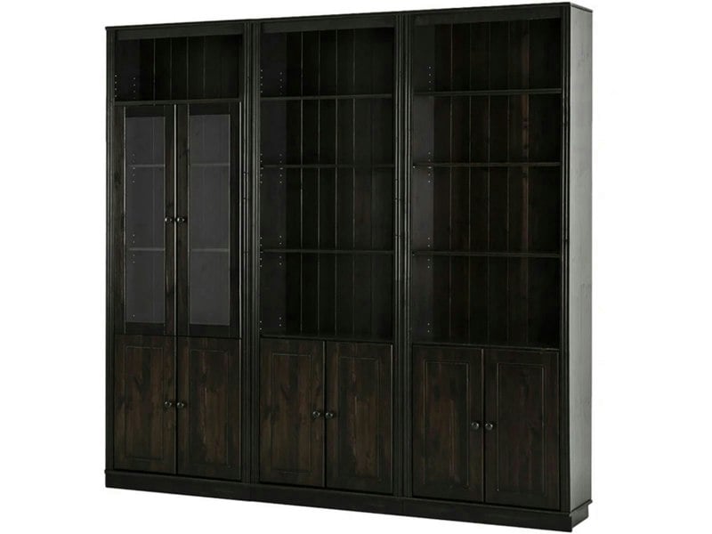 Dorel Home Anita Wall Unit 4 honey lacquer