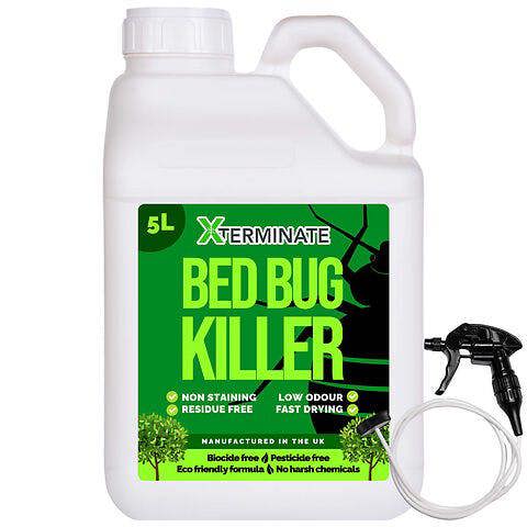 Xterminate Pesticide Free Bed Bug Killer Spray 5L - Biocide Free, No Harsh Chemicals, Eco-Friendly Formula