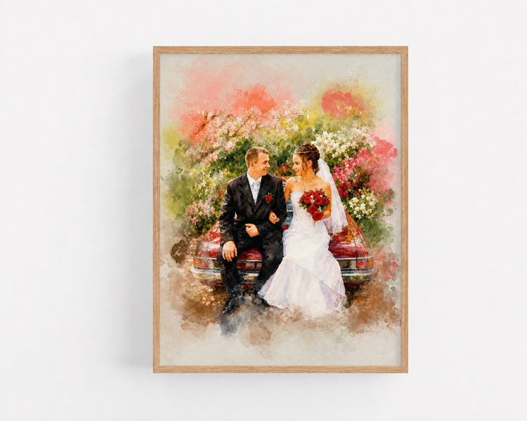 Personalised Watercolour Portrait - Family or Couple