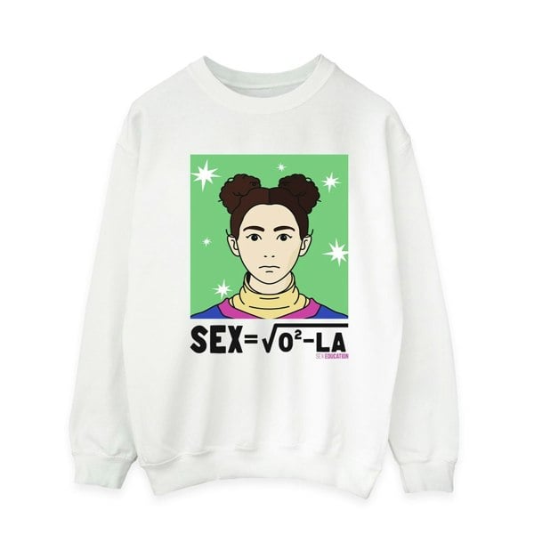 Netflix Mens Sex Education Ola Sex Equation Sweatshirt - White