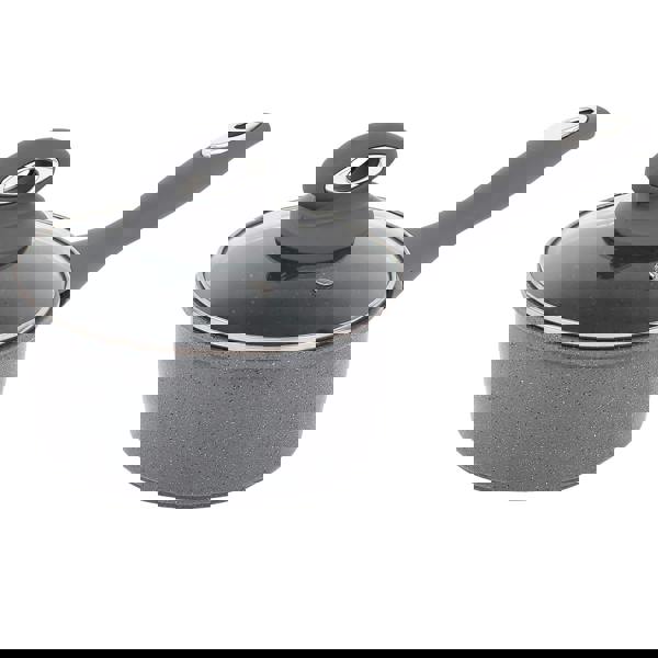 Gr8 Home Forged 9 Pcs Grey Marble Carbon Steel Cookware Set Non Stick Pan Saucepan Pots