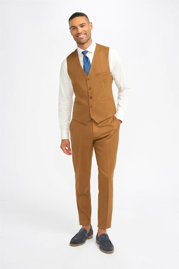 House of Cavani James Sierra Super 130s Wool Waistcoat