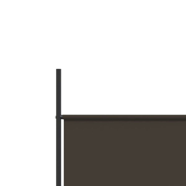 Berkfield 5-Panel Room Divider Brown 250x200 cm Fabric