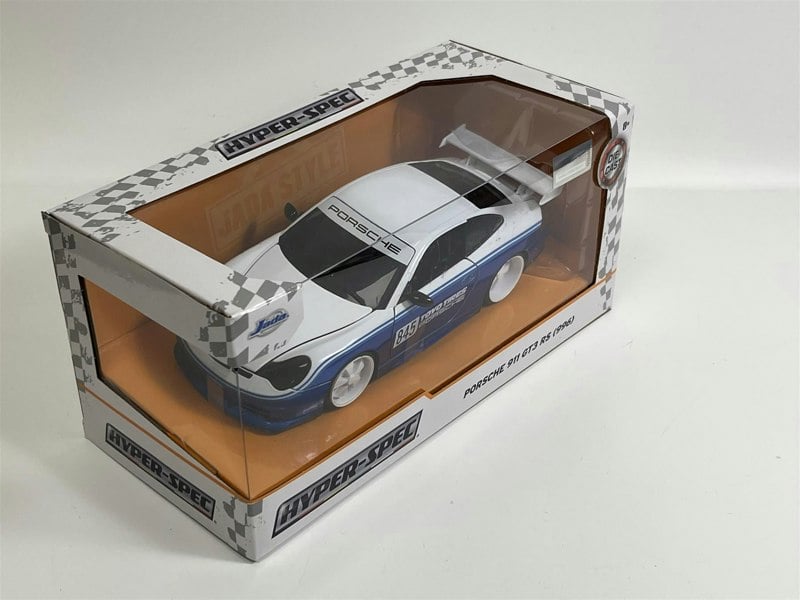 Jada Porsche 911 GT3 RS 996 Hyperspec Blue White 2006 1:24 Scale Jada 35492