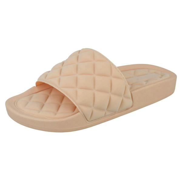 Spot On Ladies Spot On Quilted Sliders F00388