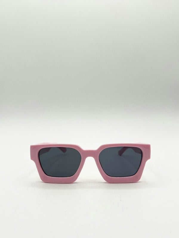 SVNX Square Retro Pink Sunglasses