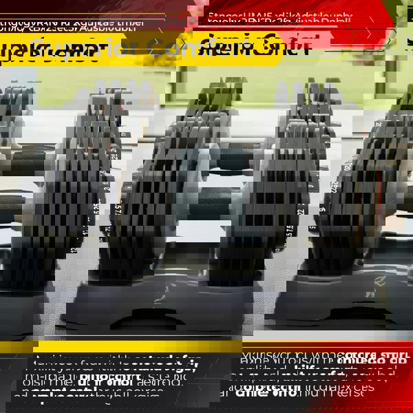 Strongology Urban25 Home Fitness Adjustable Smart Dumbbells from 2.5kg up to 25kg Training Weights