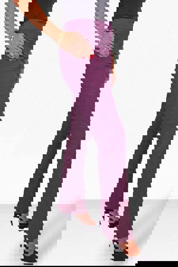 Paulo Due Women's Pull On Stretch Straight Leg Trousers