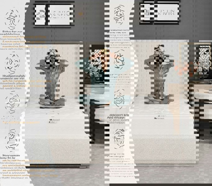 DS Living Bliss Gel Enhanced 13.5 Bonnell Spring Mattress - 5ft - King - Glacier by DS Living