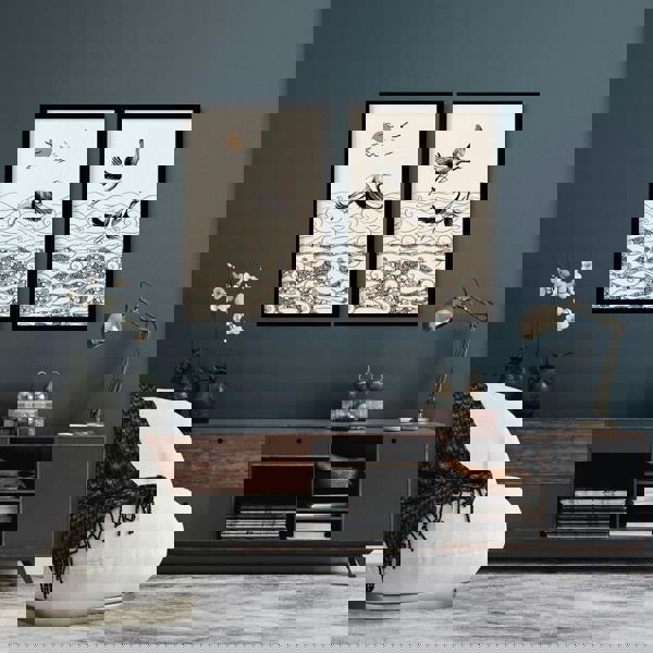 Japanese art print | Set of 2 wall art prints for living room