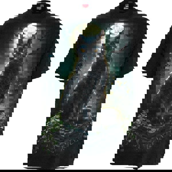 SPELL BOUND - Front Print T-Shirt Black