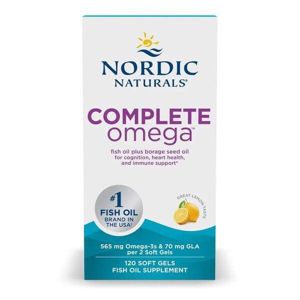 Nordic Naturals Complete Omega, 565mg Lemon - 120 softgels