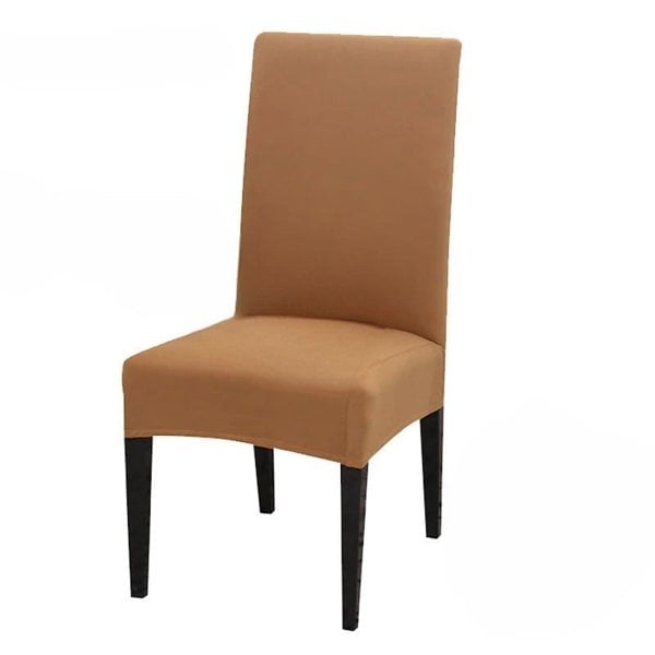 Anyseat Chair Cover Camel with Anti-Dirt and Waterproof Elastic Material for Dining Room Kitchen Wedding Hotel Banquet Restaurant