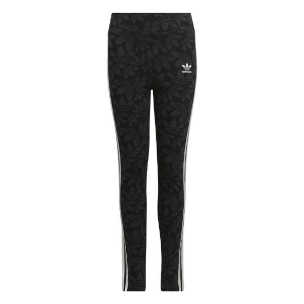 Adidas Girls Waisted All-Over Print Leggings - Grey - 