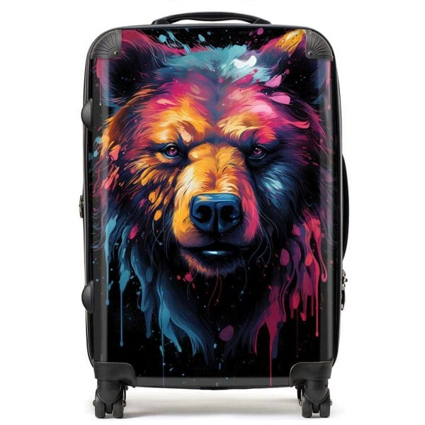 Warren Reed Splashart Bear Face Suitcase