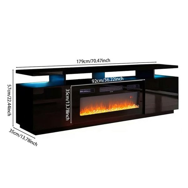 Elegant and Functional Electric Fireplace TV Stand with Modern Features Living and Home 