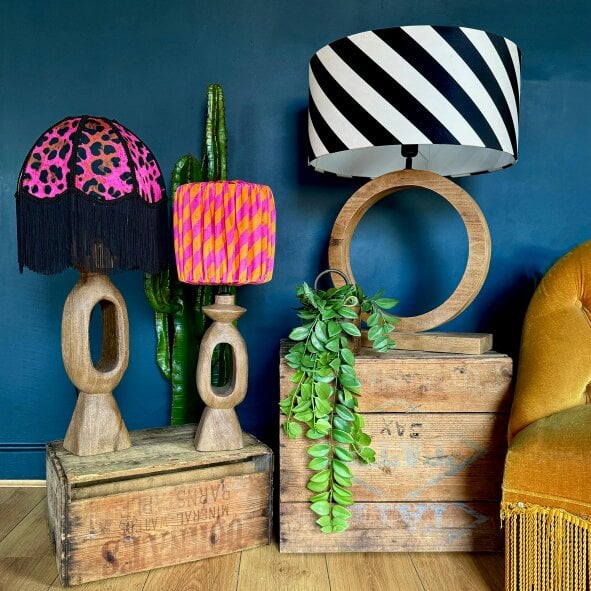 Love Frankie Moon Table Lamp Base in Ash