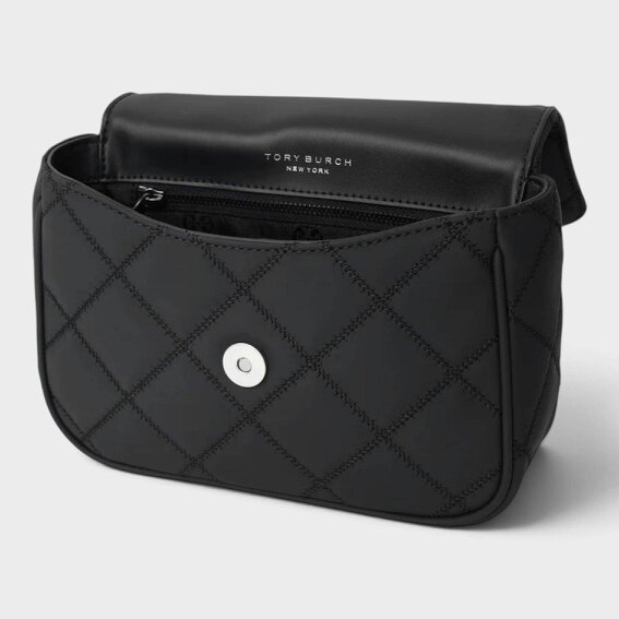 Tory Burch Willa Matte Mini Top Handle Bag Black