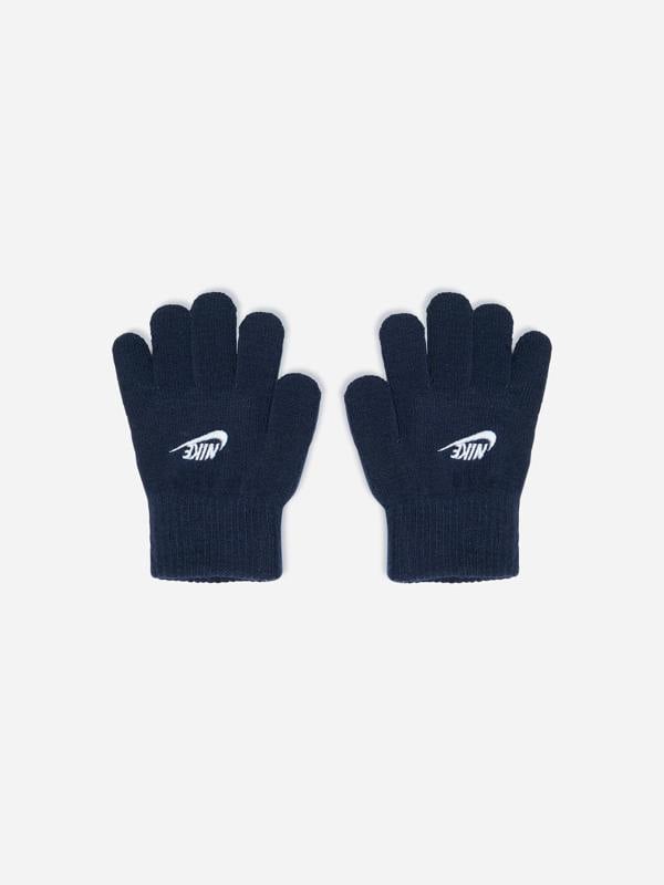 Nike Boys Futura Beanie Hat And Gloves Set in Navy