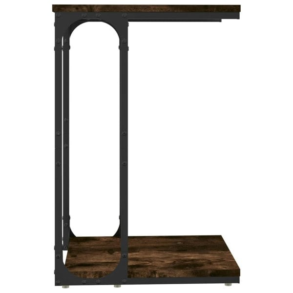 Berkfield Side Table Smoked Oak 40x30x60 cm Engineered Wood