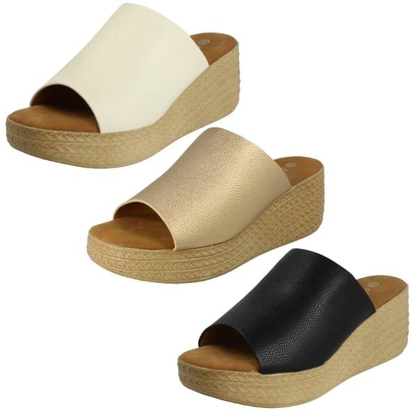 Savannah Ladies Savannah Platform Sliders F00478