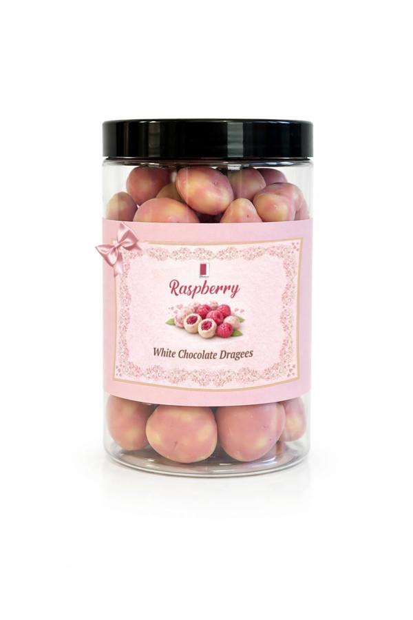 Rita Farhi White Chocolate Coated Raspberry, Palm Oil Free, 230g