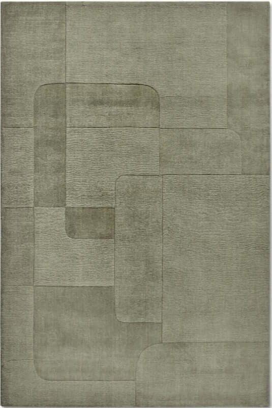 The Rugs Handwoven Abstract Design Wool Rug