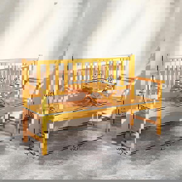 Garden Loveseat with Built-in Coffee Table