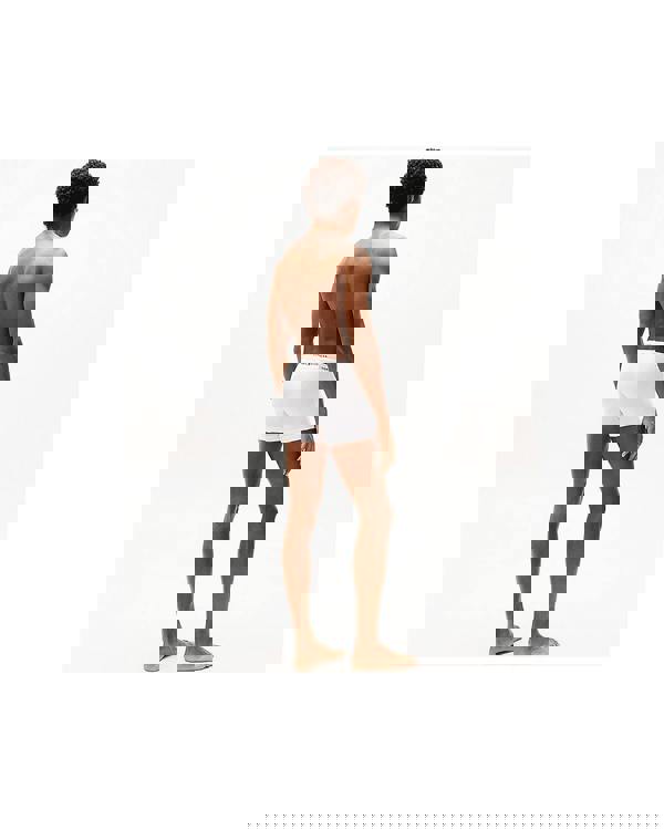 Tommy Hilfiger 3 Pack Mens Contrast Trunks - White/White/White - CHO - Designer Mens Underwear