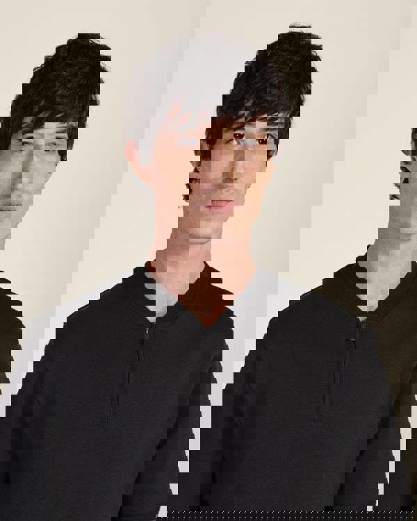 Larsson & Co Heavy T-Shirt With Baseball Collar